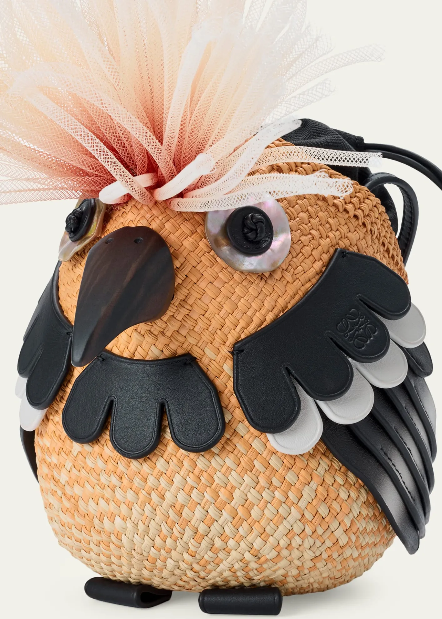 Loewex Paula's Ibiza Woven Bird Crossbody Bag