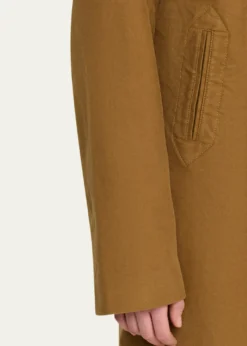 6397Long Double-Breasted Peacoat