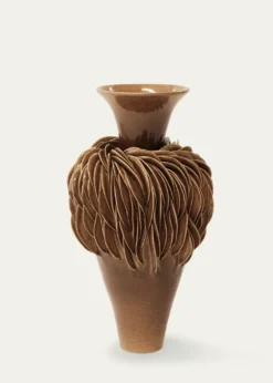 LORENE CAVAGNA CERAMIQUEFractal Stoneware Vase, 14"