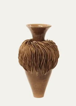LORENE CAVAGNA CERAMIQUEFractal Stoneware Vase, 14"