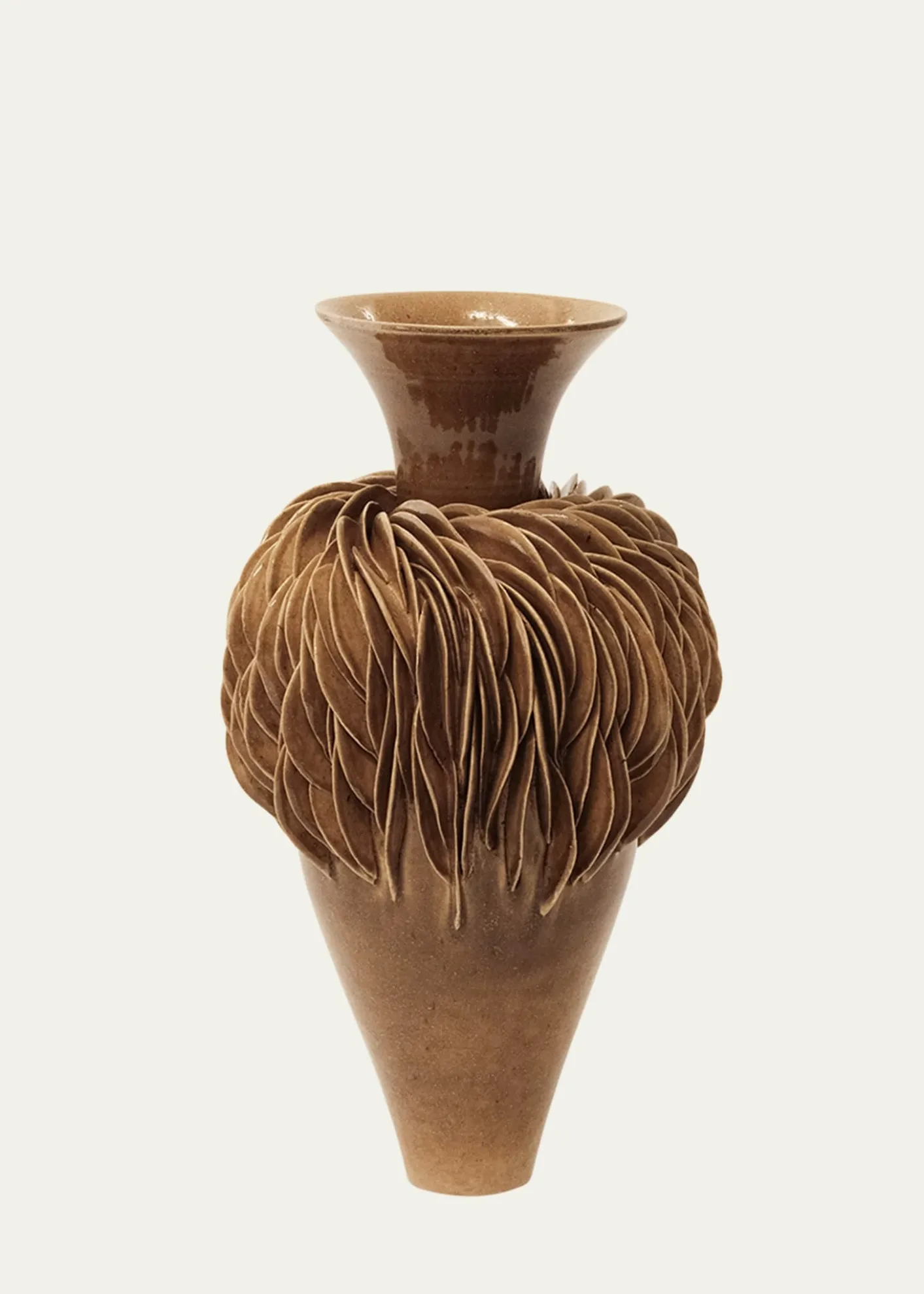 LORENE CAVAGNA CERAMIQUEFractal Stoneware Vase, 14"