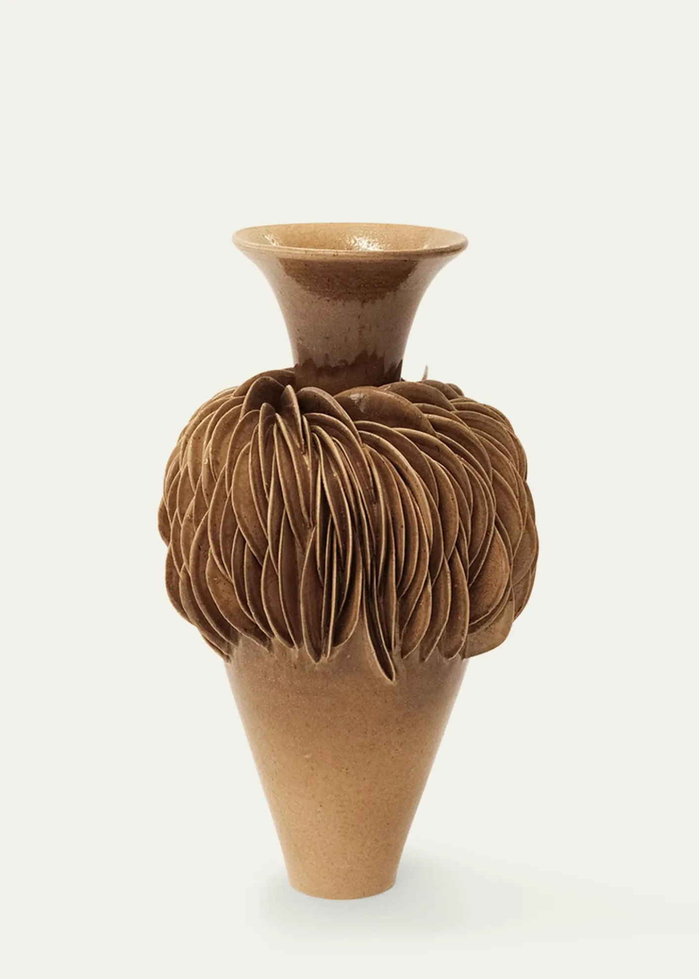 LORENE CAVAGNA CERAMIQUEFractal Stoneware Vase, 14"