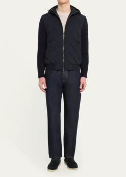Loro PianaMen's Ampay Hooded Bomber Jacket