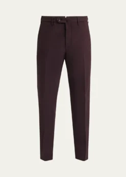 Loro PianaMen's Carlo Hyannis Straight Cotton Trousers