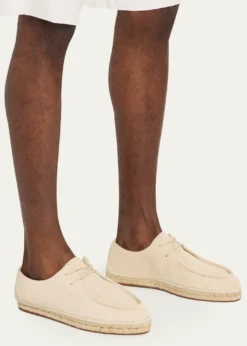 Loro PianaMen's George Walk Suede Espadrilles
