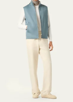 Loro PianaMen's Grian Reversible Full-Zip Vest