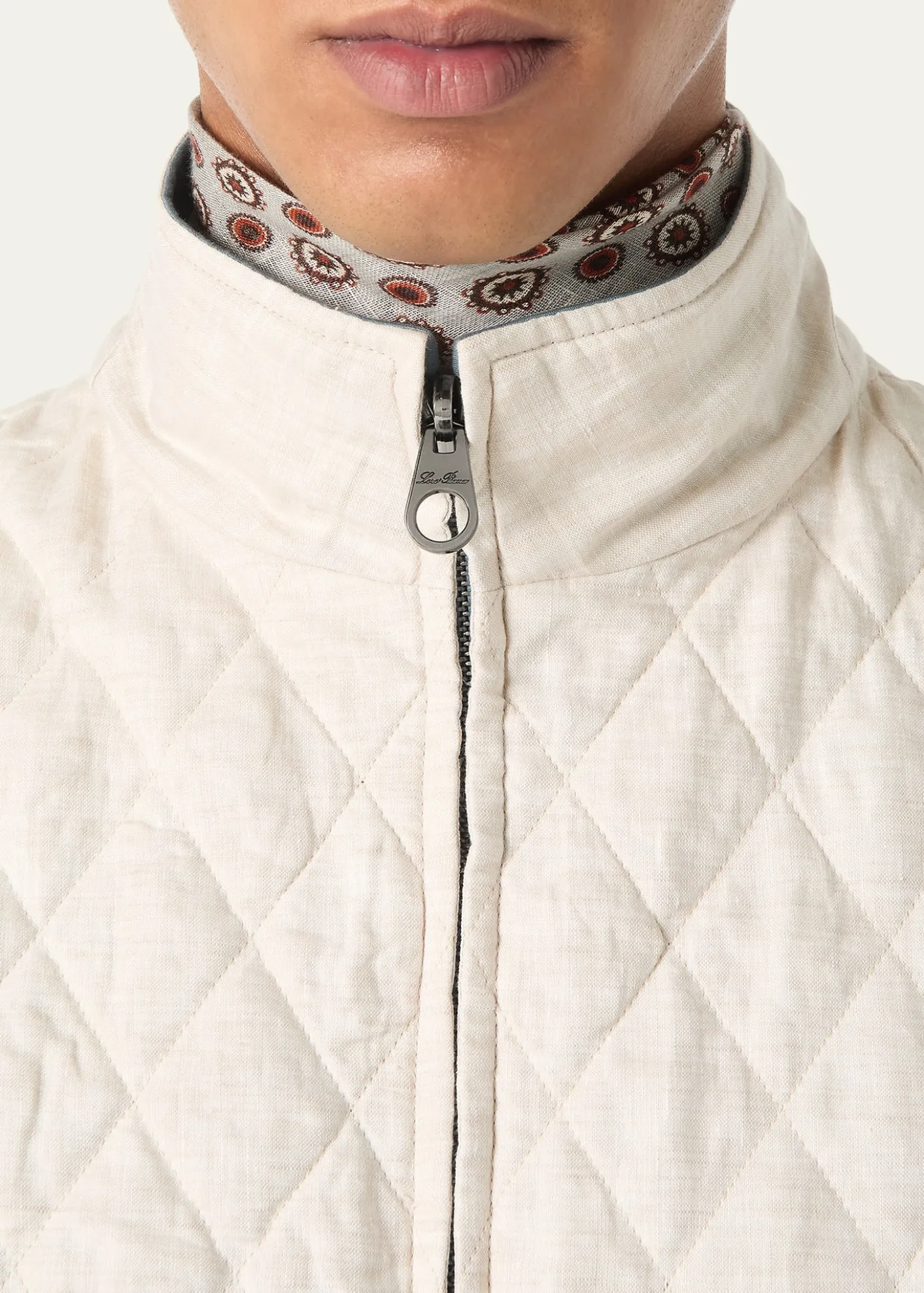 Loro PianaMen's Grian Reversible Full-Zip Vest