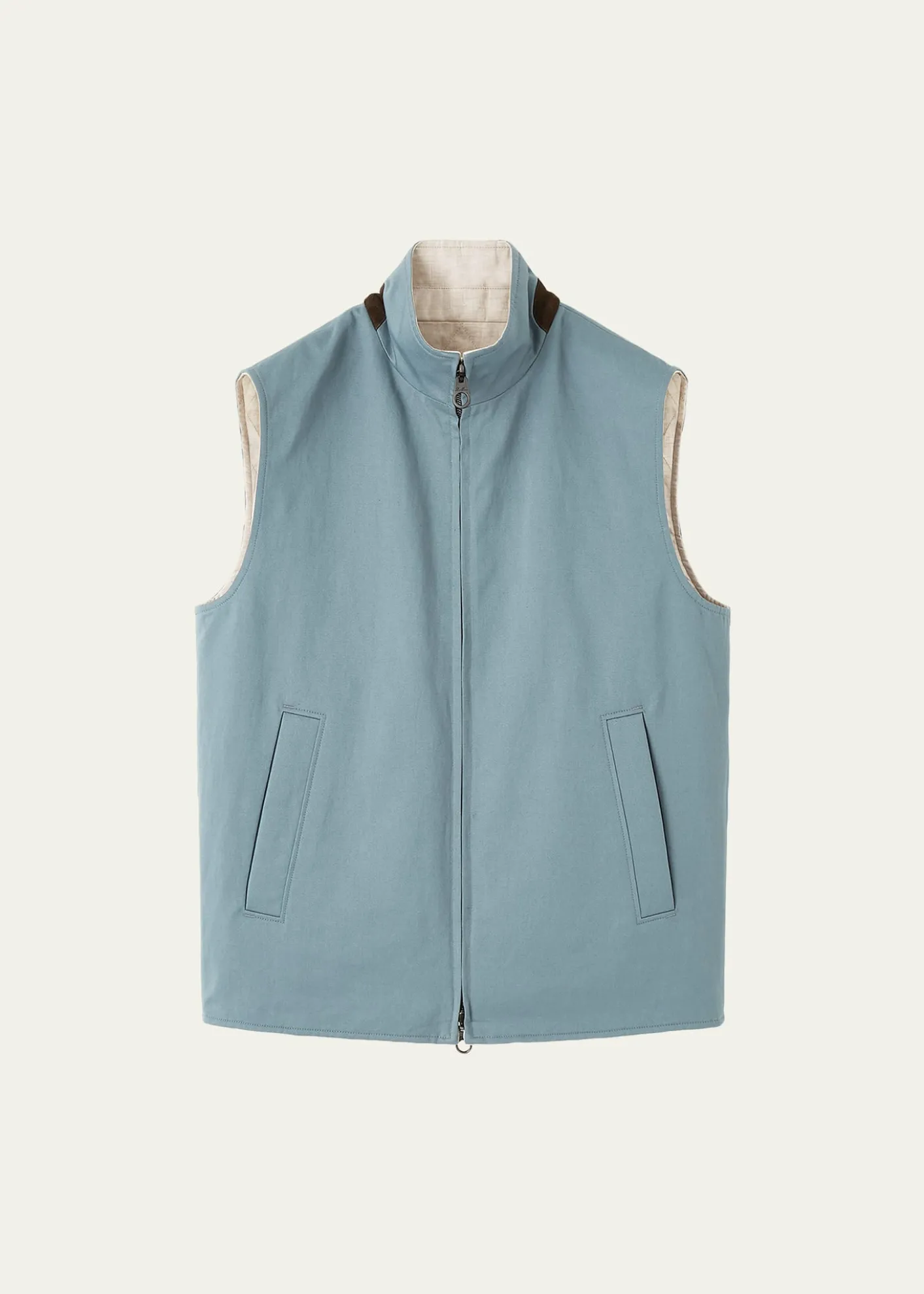 Loro PianaMen's Grian Reversible Full-Zip Vest