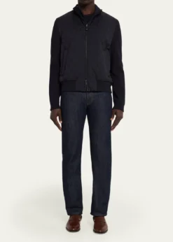 Loro PianaMen's Hopton Quilted Full-Zip Bomber Jacket