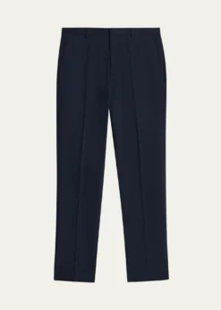 Loro PianaMen's Jarno Cotton Straight Fit Flat-Front Pants