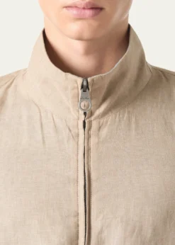 Loro PianaMen's Linen Bomber Jacket