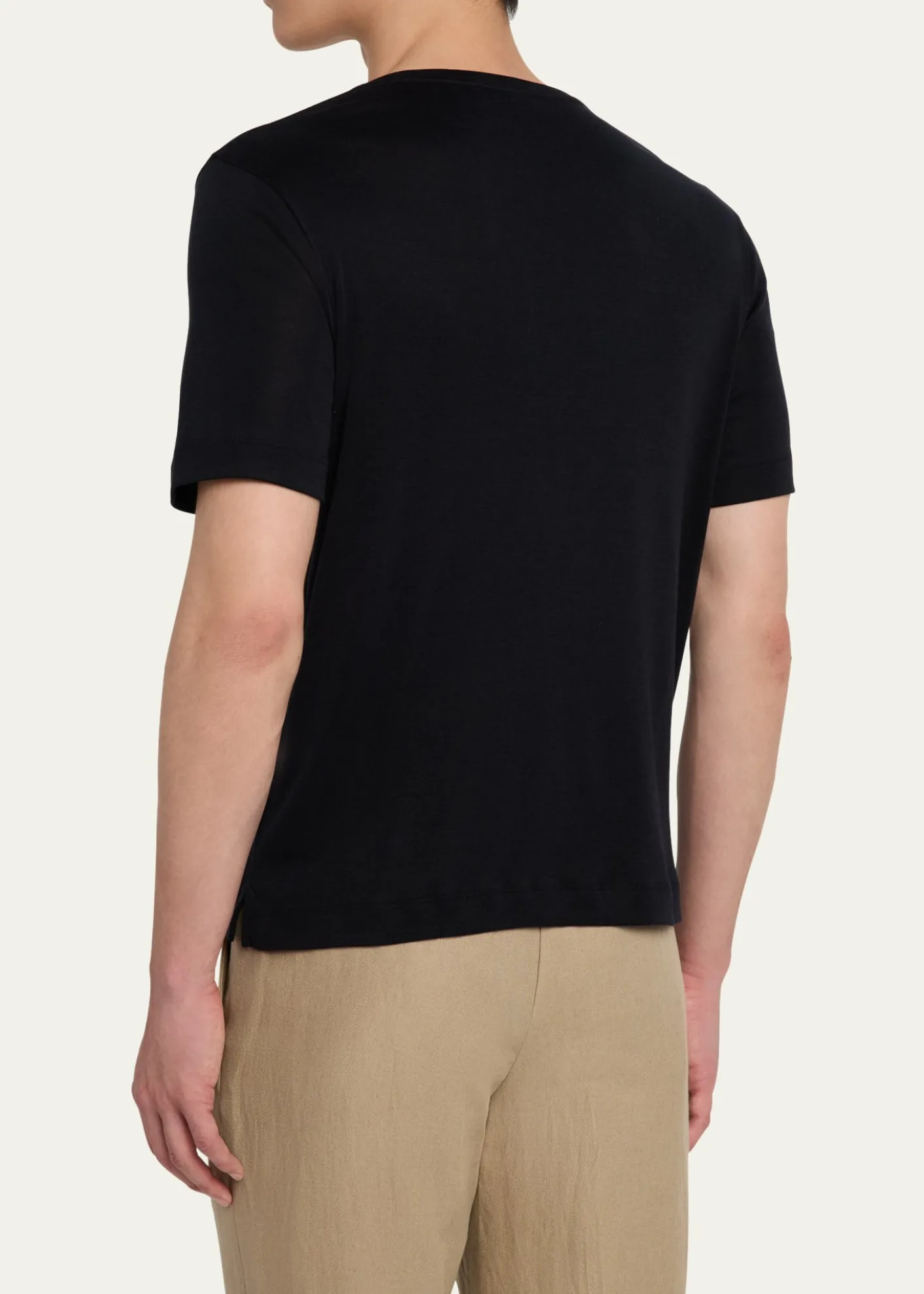 Loro PianaMen's Mazzorbo Silk and Cotton Crewneck T-Shirt