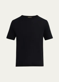 Loro PianaMen's Mazzorbo Silk and Cotton Crewneck T-Shirt