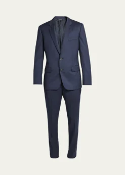 Loro PianaMen's Modern-Fit Wool Herringbone Suit