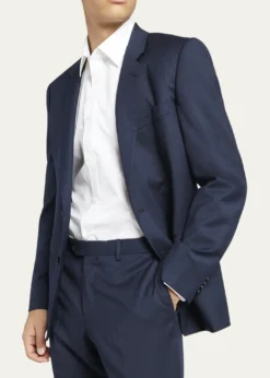 Loro PianaMen's Modern-Fit Wool Herringbone Suit