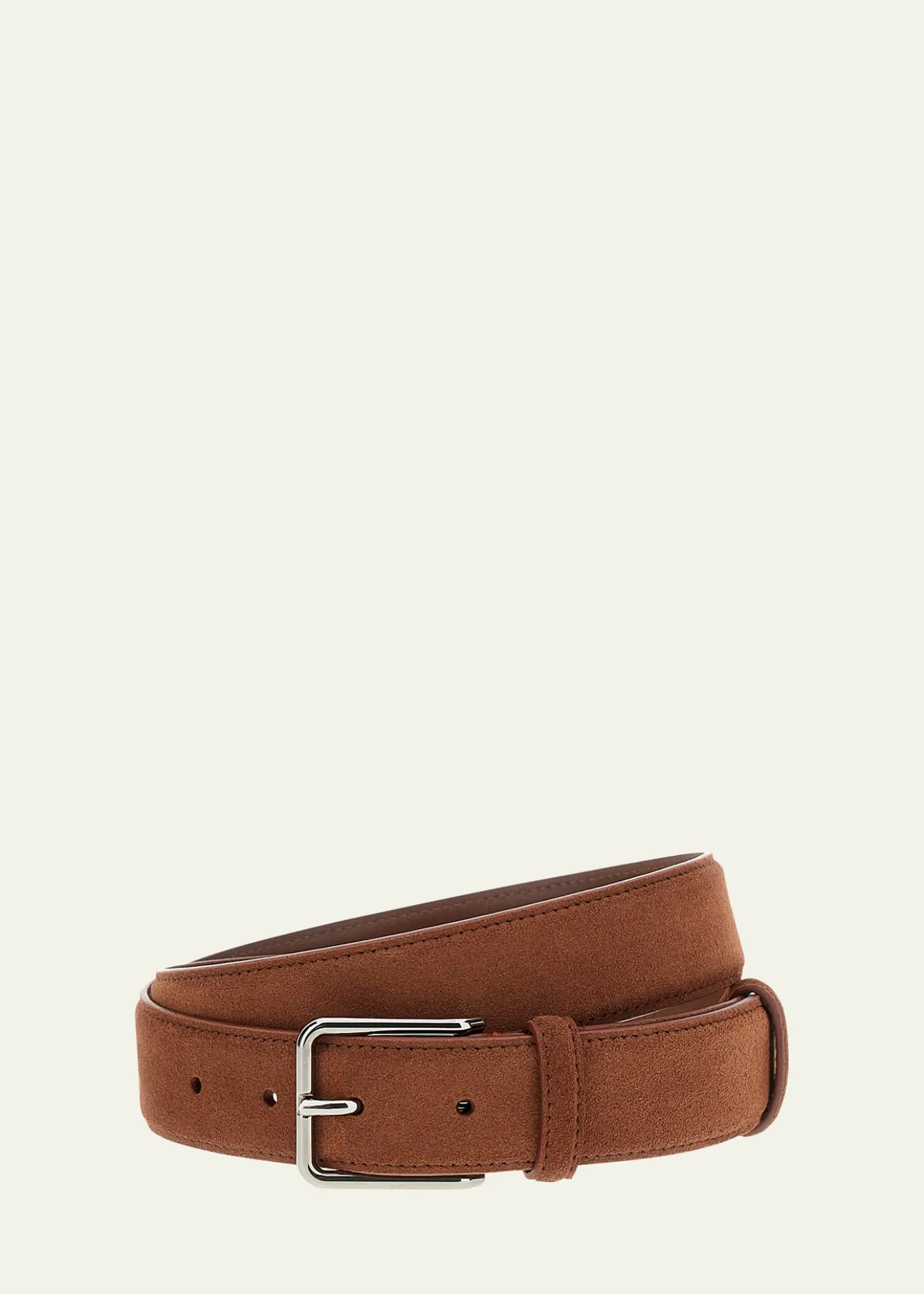 Loro PianaMen's Monterey 32mm Suede Belt