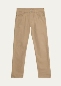 Loro PianaMen's Quarona Slim Five-Pocket Trousers