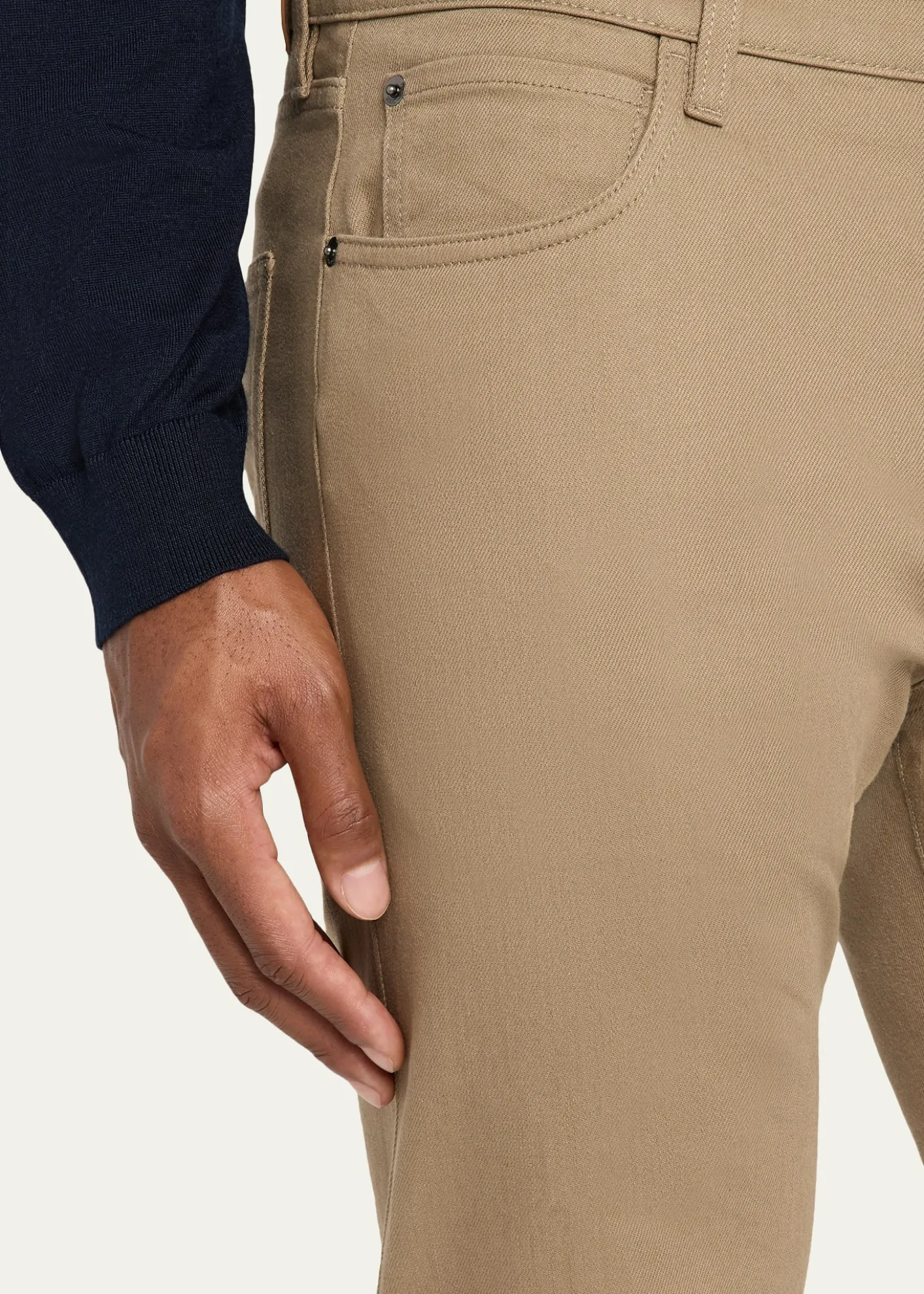 Loro PianaMen's Quarona Slim Five-Pocket Trousers
