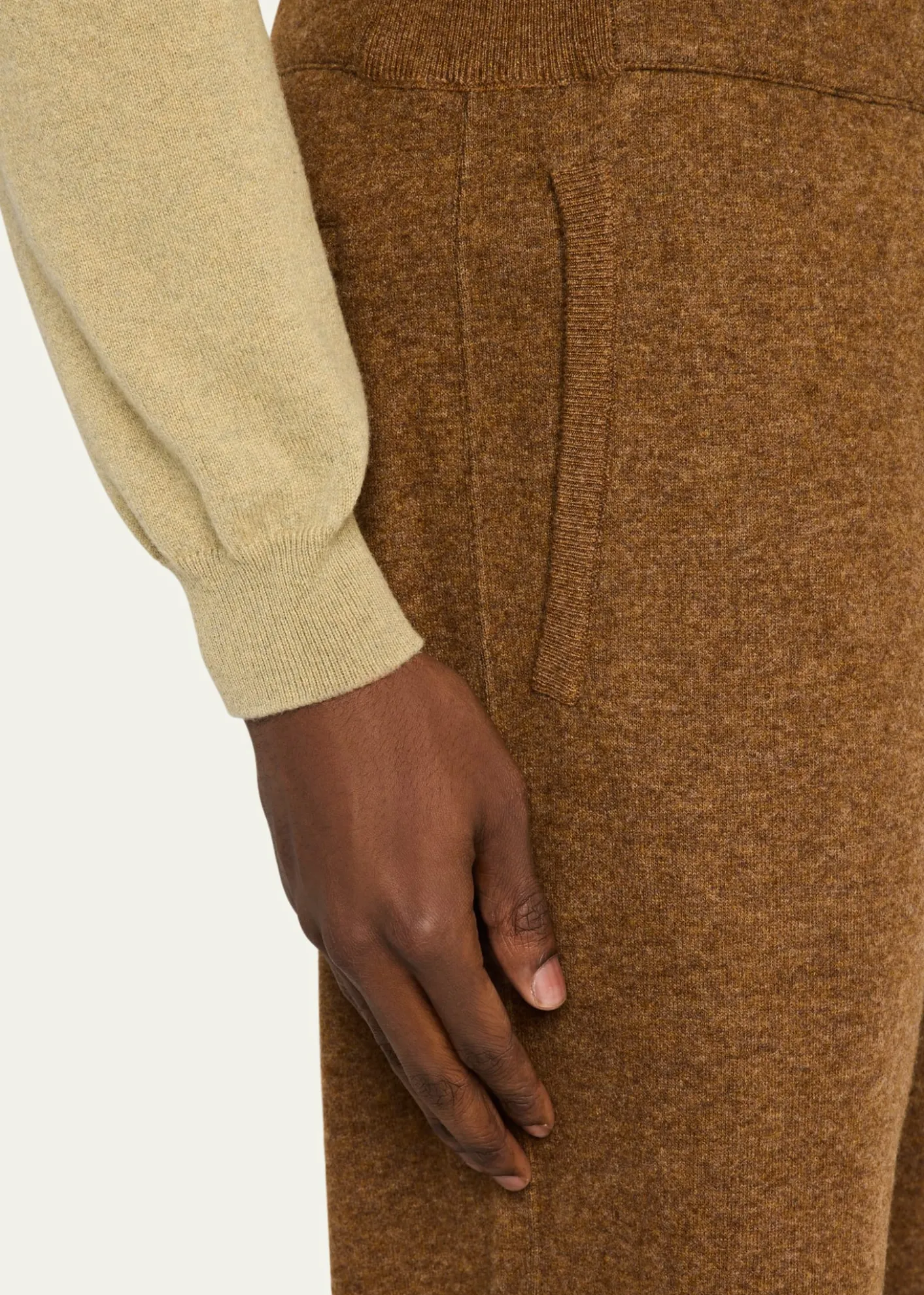 Loro PianaMen's Rio Bodro Novalis Cashmere Melange Pull-On Pants