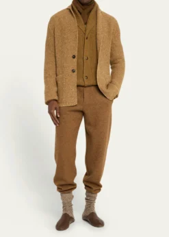 Loro PianaMen's Rio Bodro Novalis Cashmere Melange Pull-On Pants