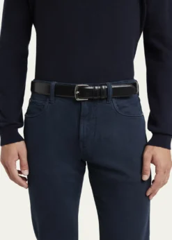 Loro PianaMen's Travis Calf Leather Belt