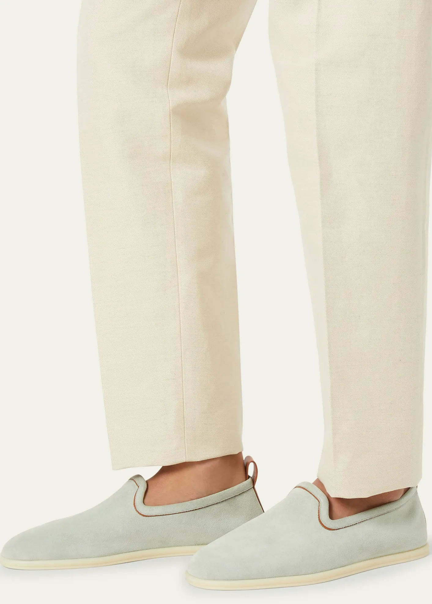 Loro PianaMen's Venice Walk Suede Loafers