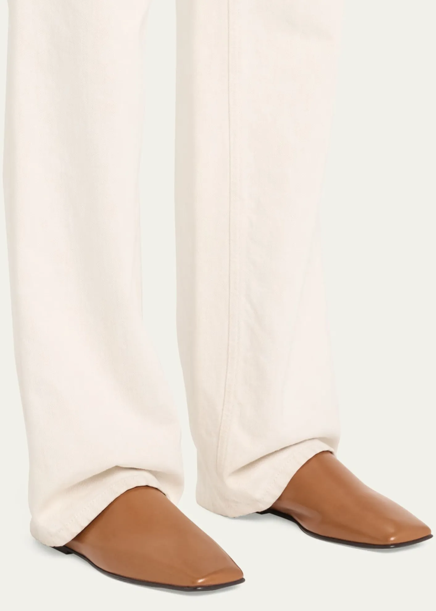 Loro PianaAlba Lambskin Flat Mules