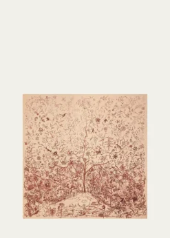 Loro PianaAlbero Della Vita Foulard Scarf
