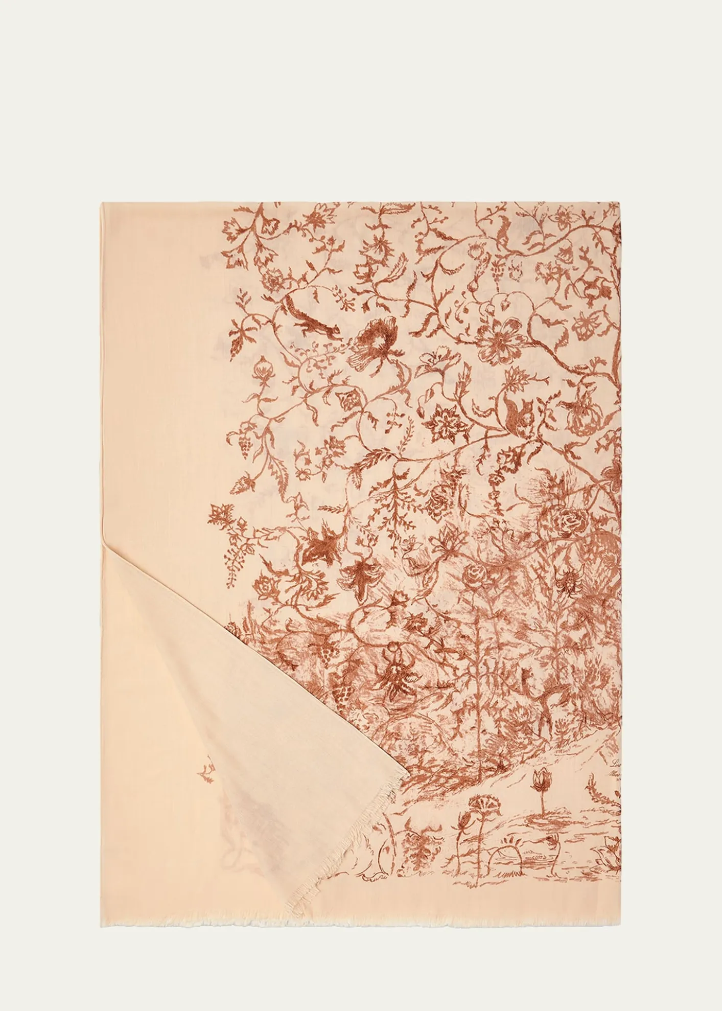 Loro PianaAlbero della Vita Wool Maxi Stole