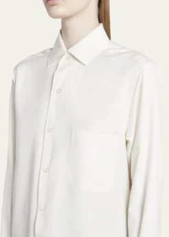 Loro PianaAndre Button Down Silk Blouse