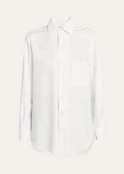 Loro PianaAndre Button Down Silk Blouse