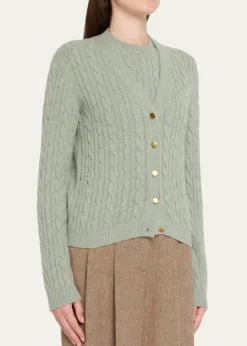 Loro PianaBaby Cashmere Cable Knit Cardigan