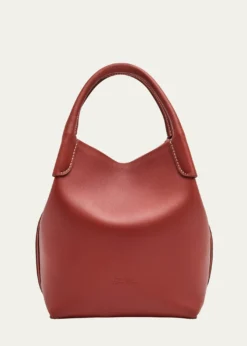 Loro PianaBale Leather Top-Handle Bag