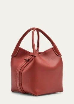Loro PianaBale Leather Top-Handle Bag