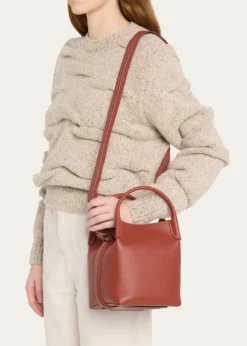 Loro PianaBale Leather Top-Handle Bag