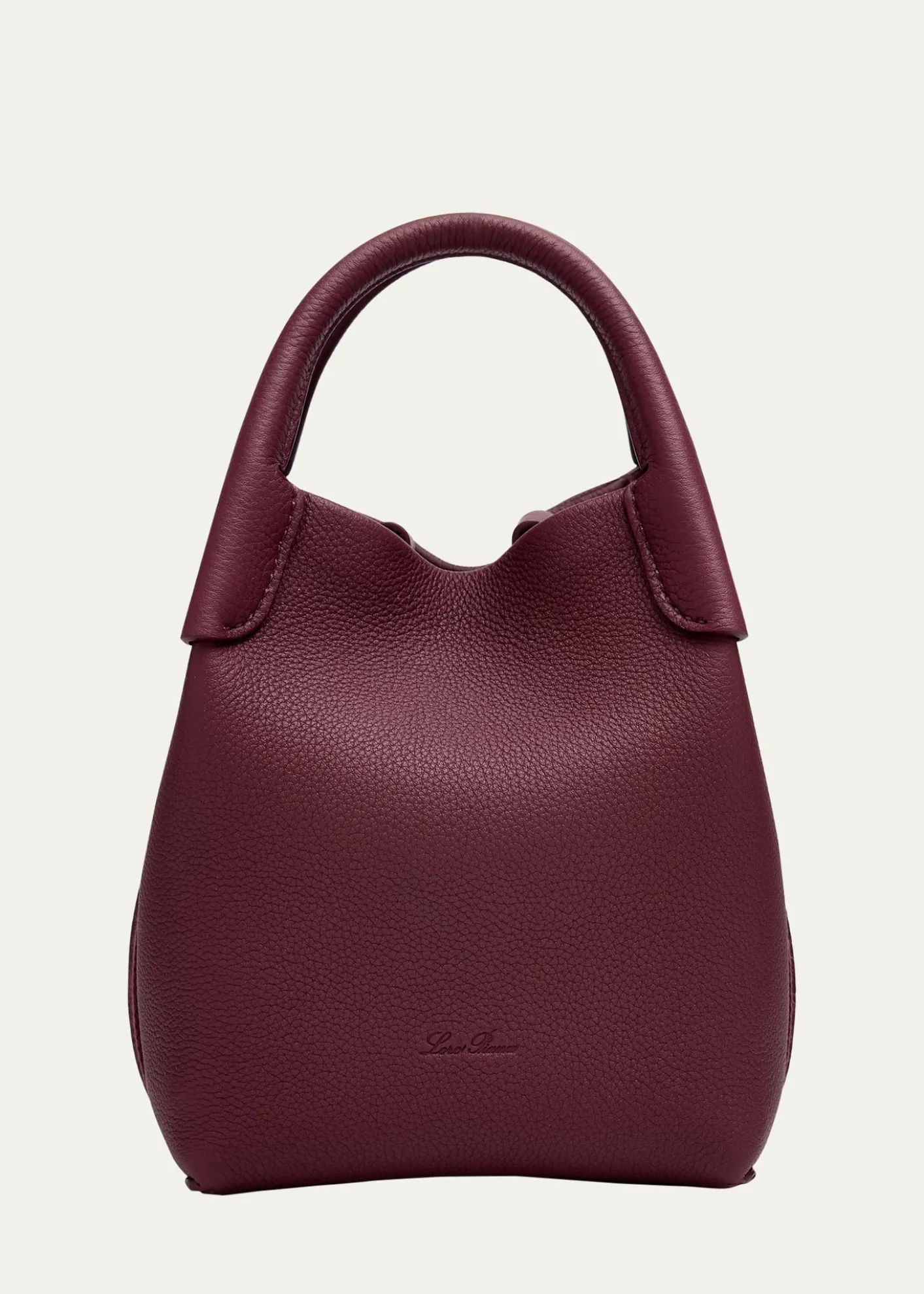 Loro PianaBale Micro Grain Leather Crossbody Bag