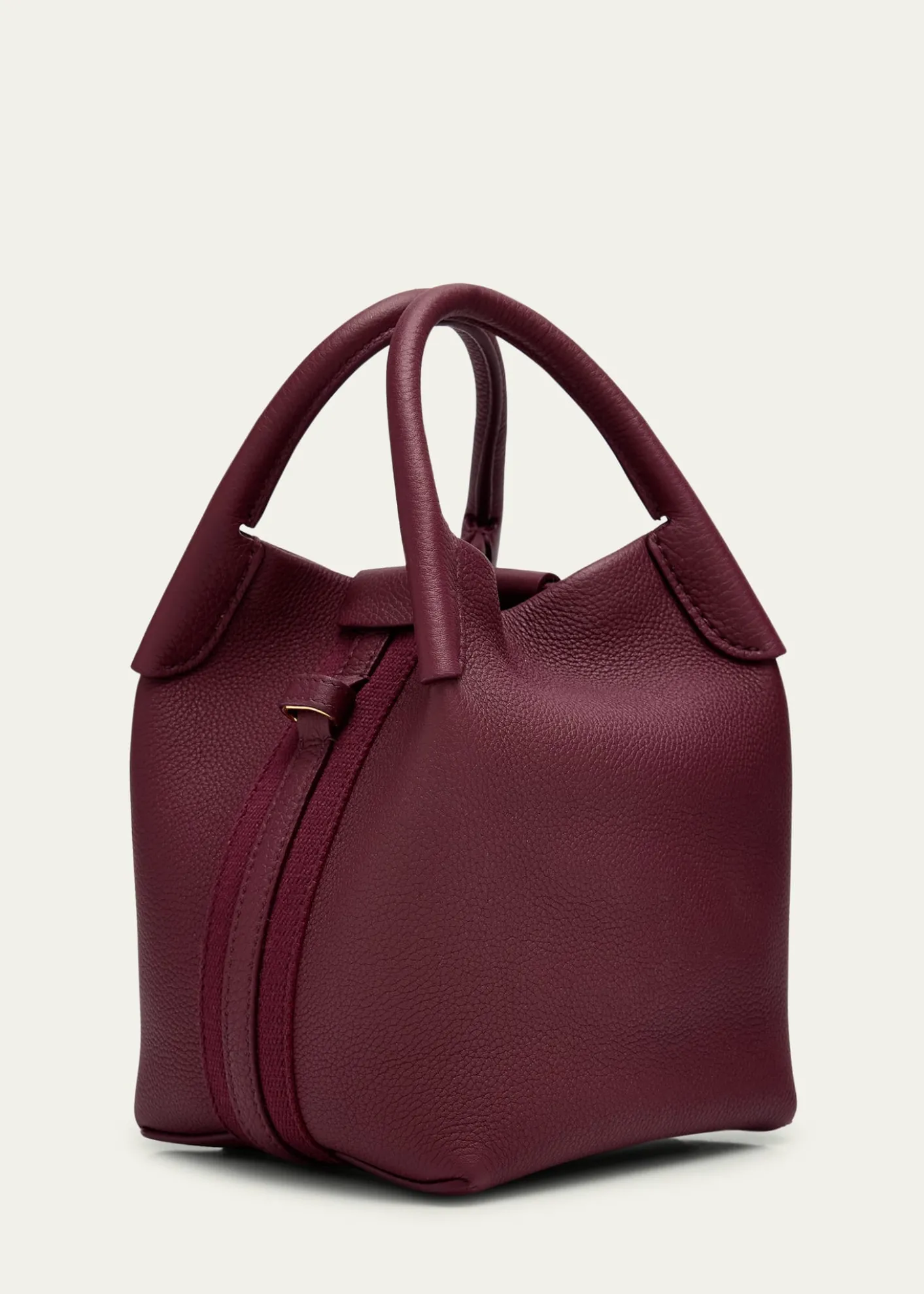 Loro PianaBale Micro Grain Leather Crossbody Bag