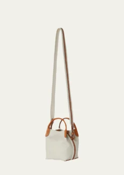 Loro PianaBale Micro Linen-Cotton Canvas Crossbody Bag