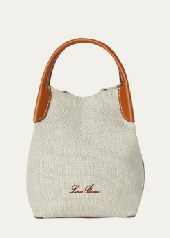 Loro PianaBale Micro Linen-Cotton Canvas Crossbody Bag