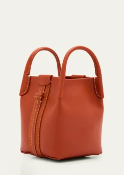 Loro PianaBale Micro Rounded Leather Top-Handle Bag