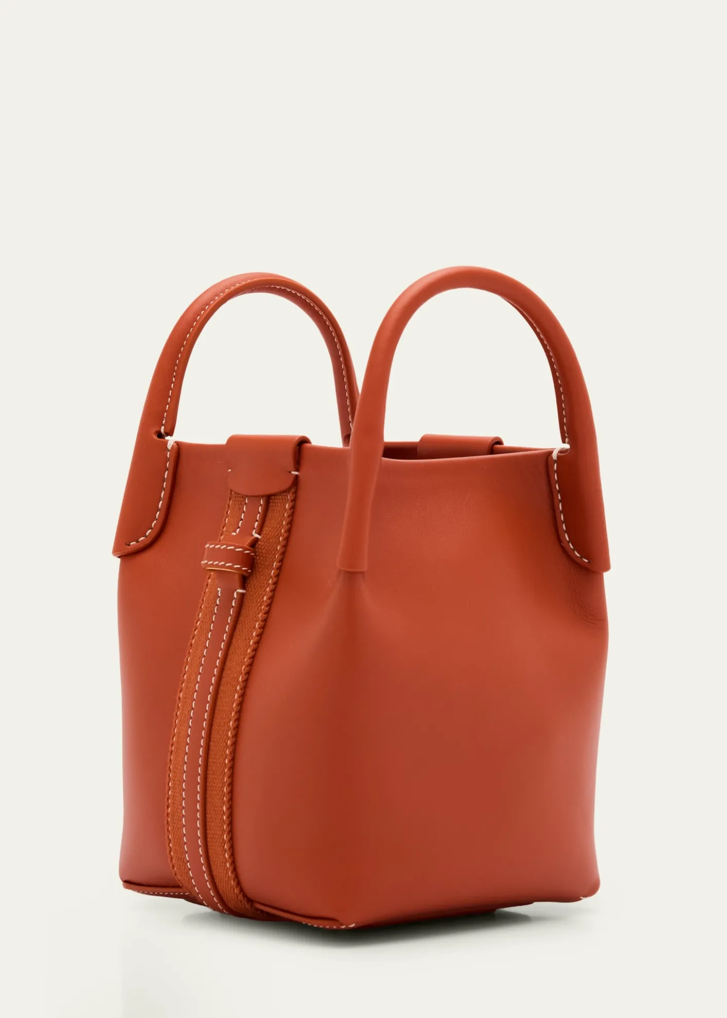 Loro PianaBale Micro Rounded Leather Top-Handle Bag