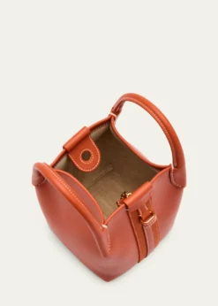 Loro PianaBale Micro Rounded Leather Top-Handle Bag