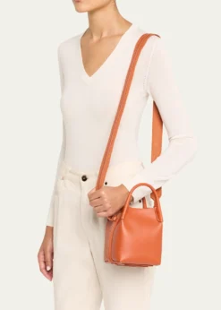 Loro PianaBale Micro Rounded Leather Top-Handle Bag