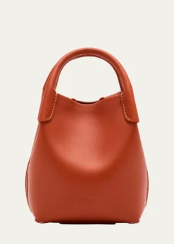 Loro PianaBale Micro Rounded Leather Top-Handle Bag