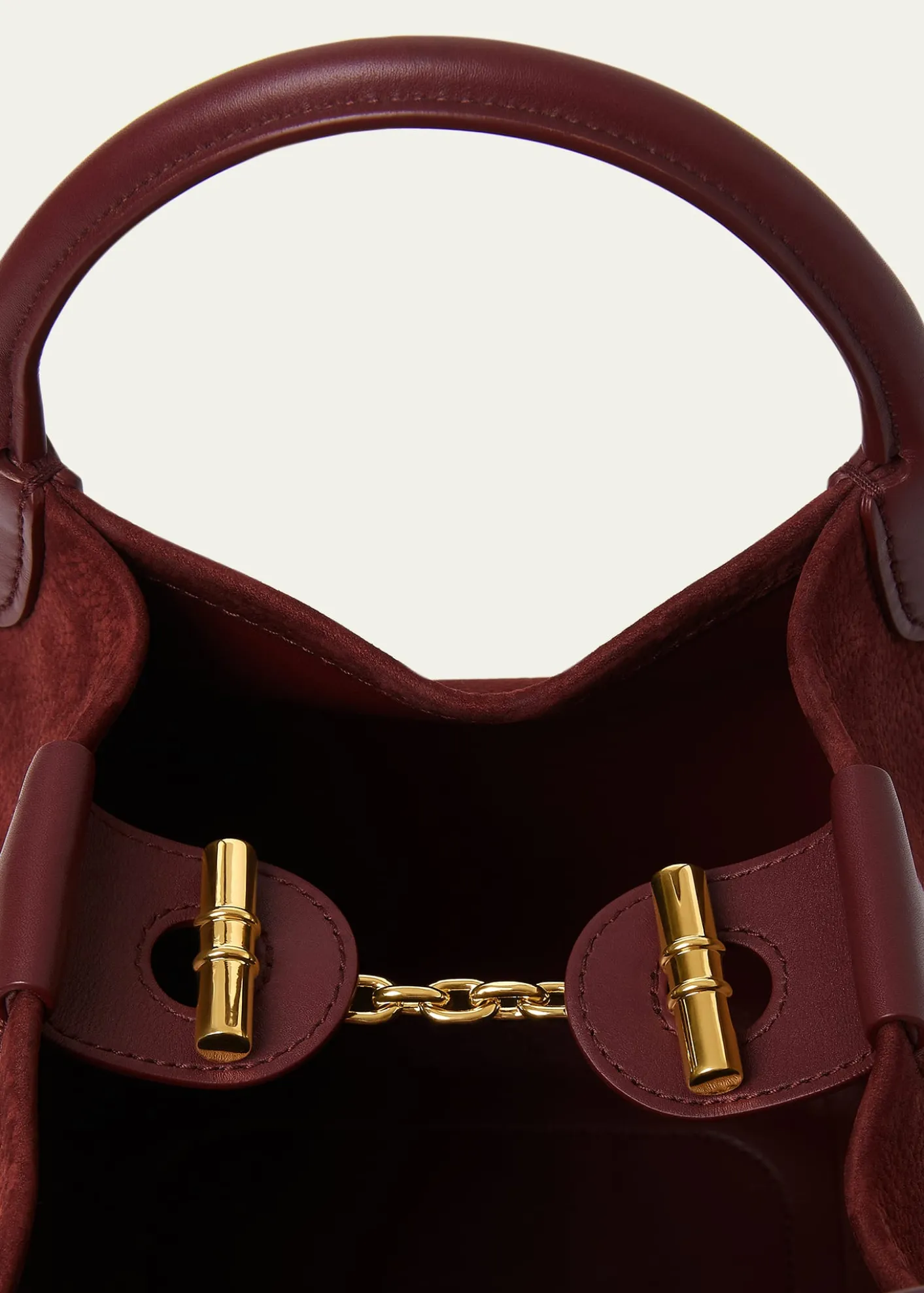 Loro PianaBale Small Grained Nubuck Top-Handle Bag
