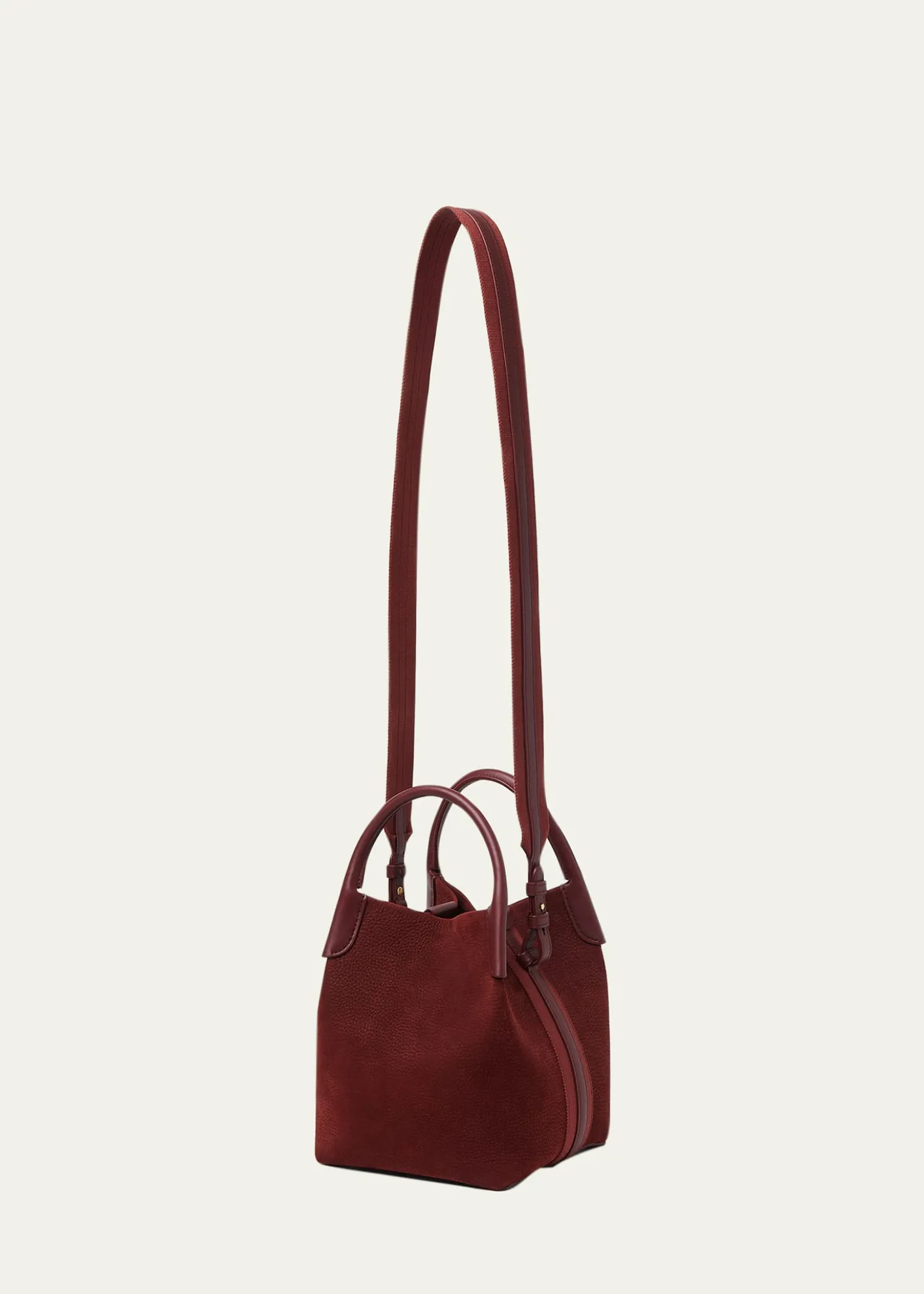 Loro PianaBale Small Grained Nubuck Top-Handle Bag