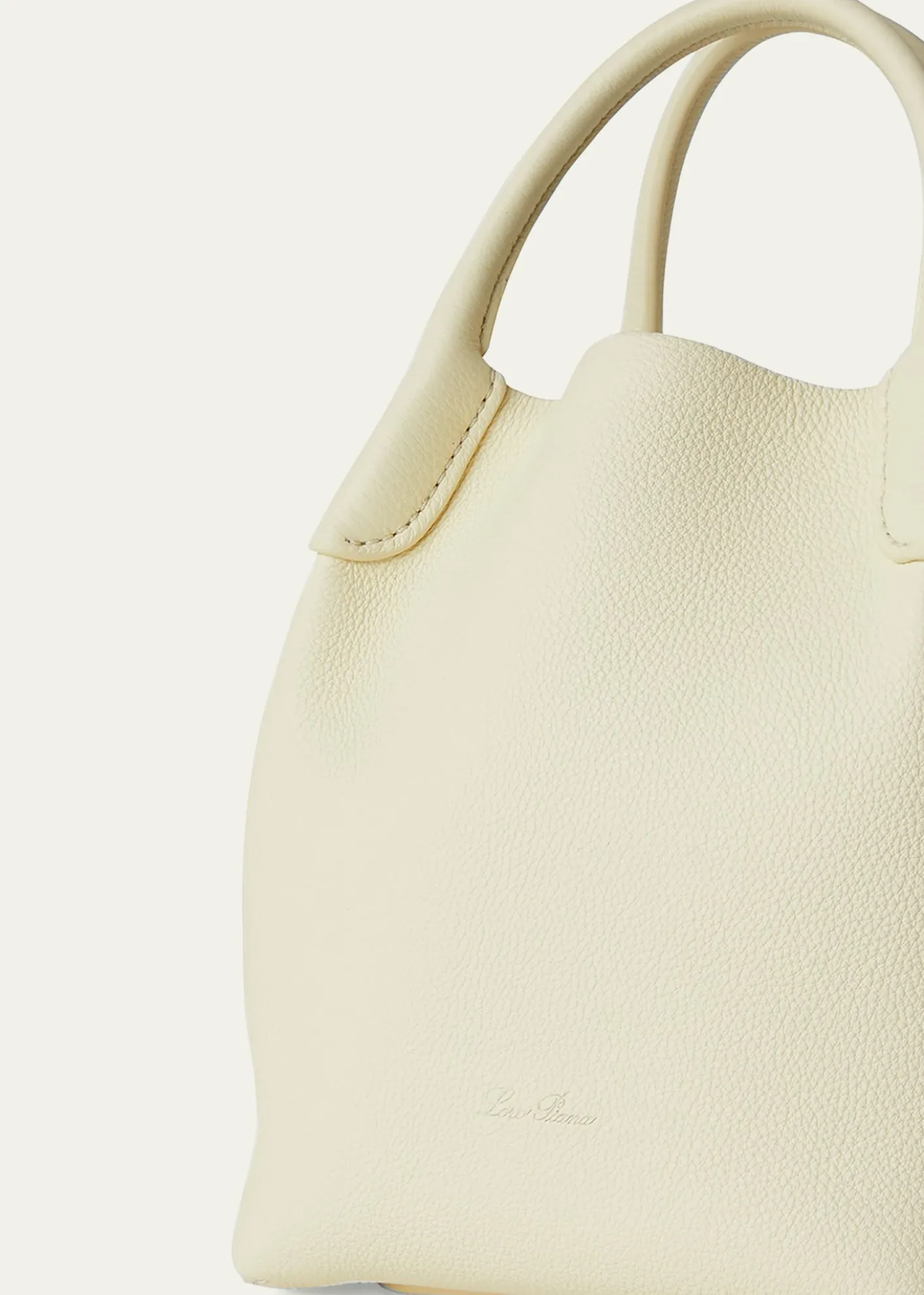 Loro PianaBale Small Leather Top-Handle Bag