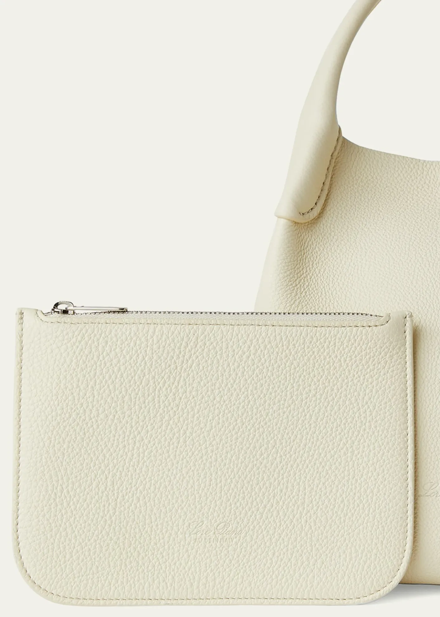 Loro PianaBale Small Leather Top-Handle Bag