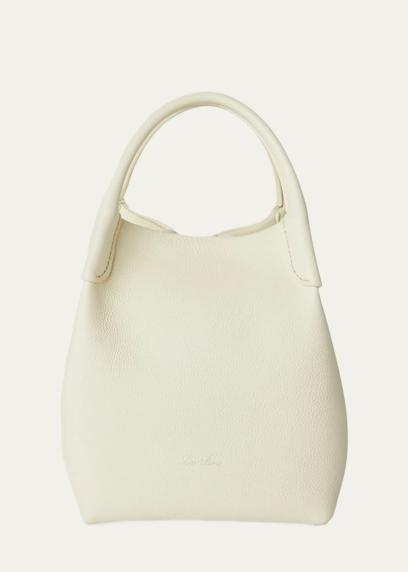 Loro PianaBale Small Leather Top-Handle Bag