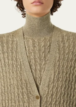 Loro PianaBihar Cable-Knit Cashmere-Blend Cardigan